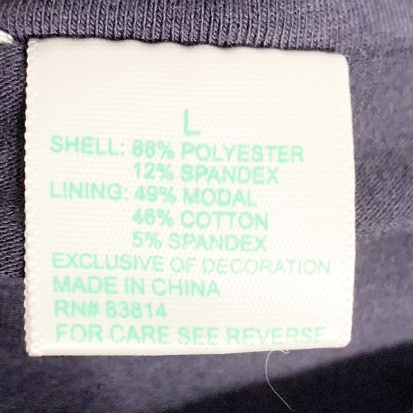 Brisas Heathered Blue and White Me ni Athletic Skirt Built in Shorts Mesh Detail - Picture 9 of 12